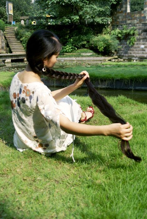 1.6 meters long hair show from Chongqing