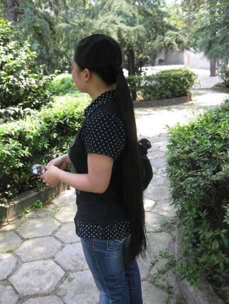 Long ponytail and braid collected from internet