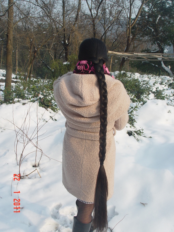 Le Ying's photos in snow day from Hangzhou