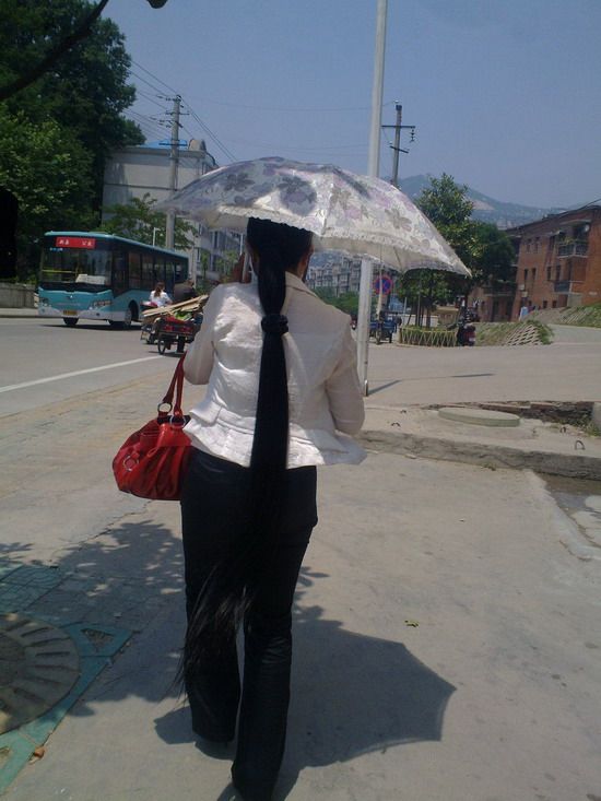 Streetshot of long ponytail by lidunjun in 2011 May