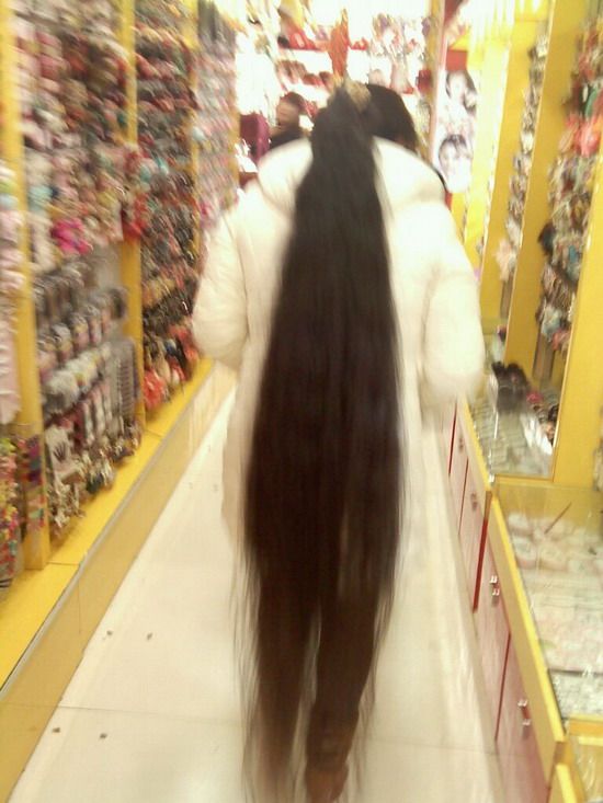 Met long hair lady by accident