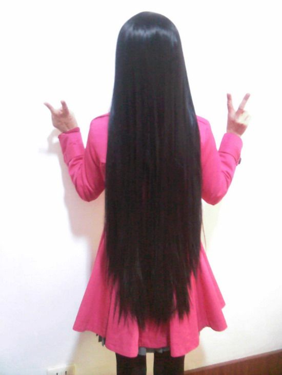 Beautiful straight long hair