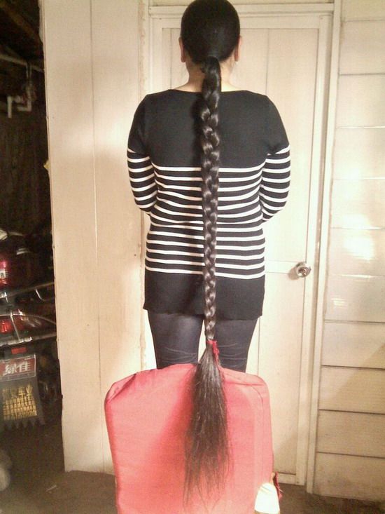 Super long thick hair