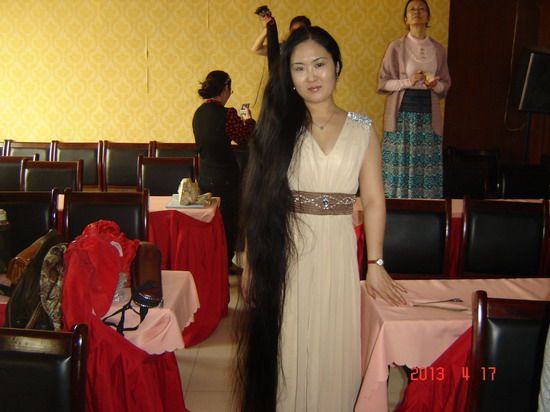 Hu Ting in 2013 long hair festival