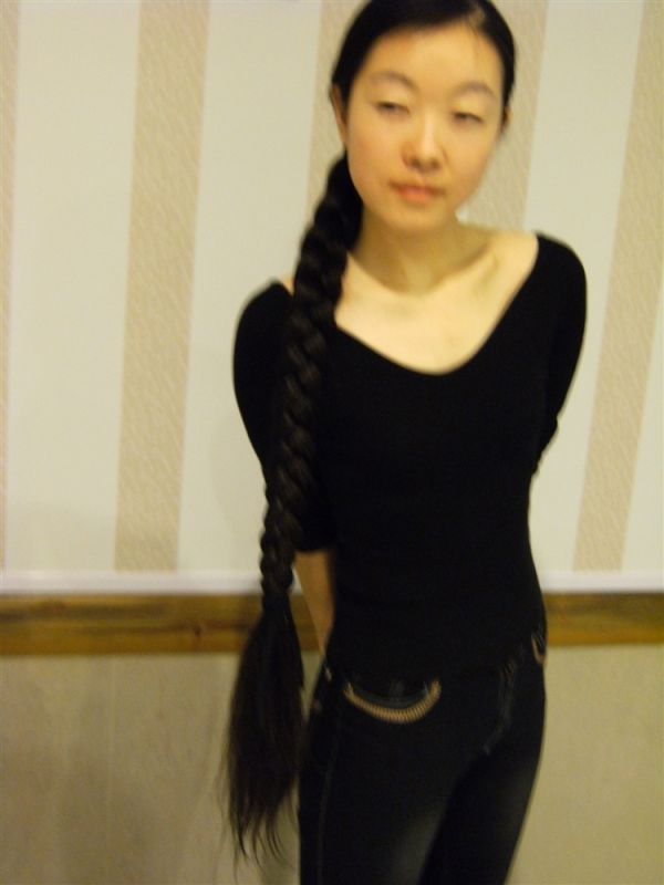 xiaobai's previous long hair photos