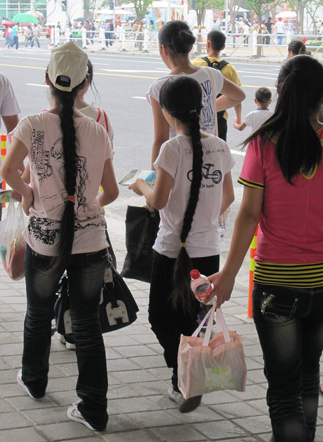 Streetshot of some very long hair