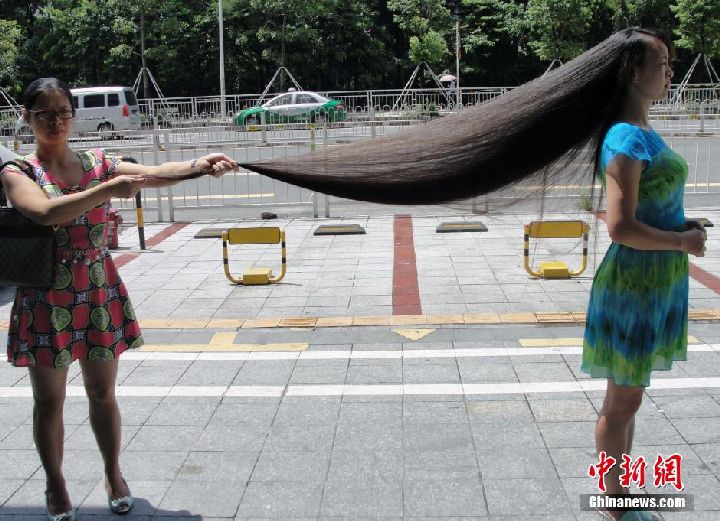 nonoki76 from Shenzhen has 2 meters long hair-2