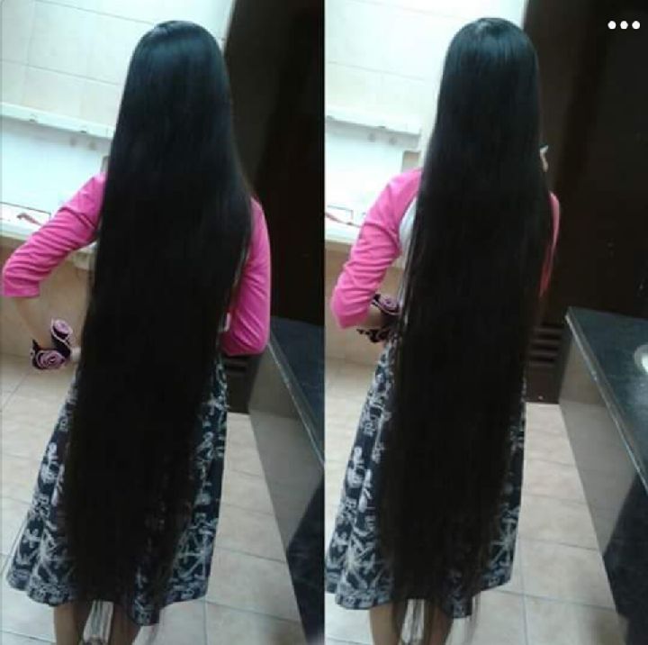 Real black long hair